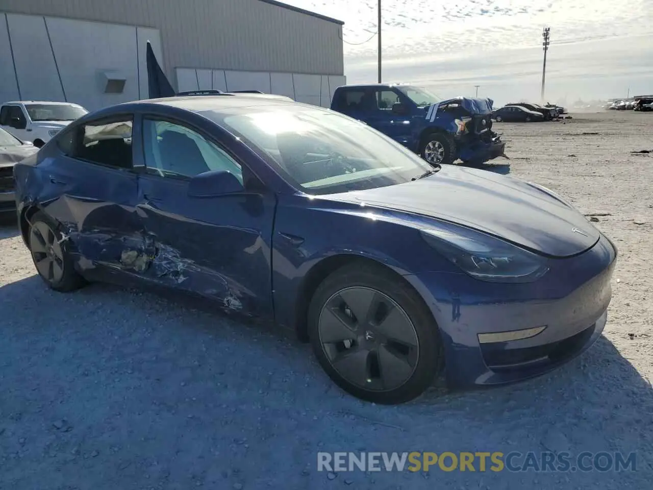 4 fotografías del automóvil dañado 5YJ3E1EA6PF674994 TESLA MODEL 3 2023