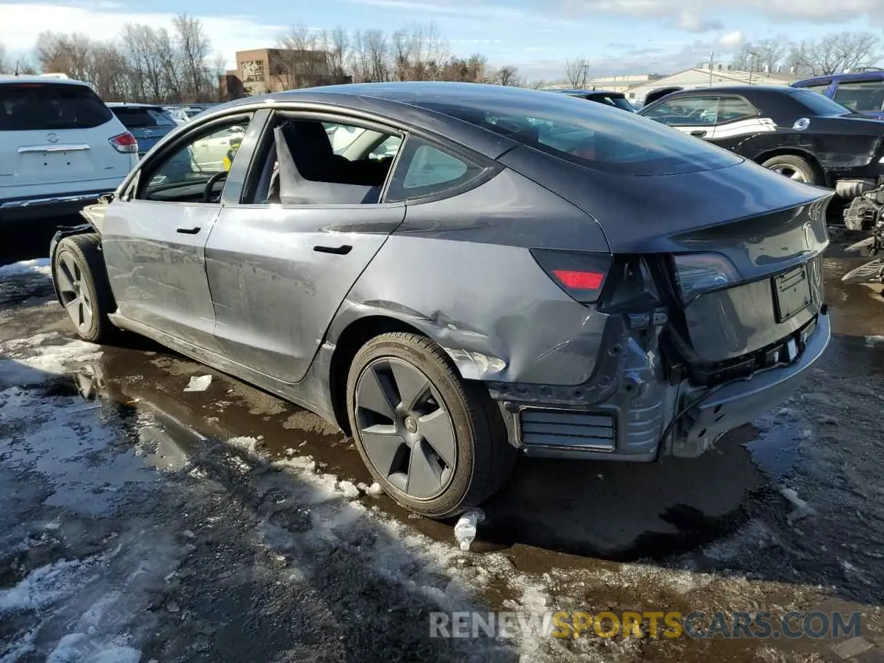 2 fotografías del automóvil dañado 5YJ3E1EA6PF680567 TESLA MODEL 3 2023