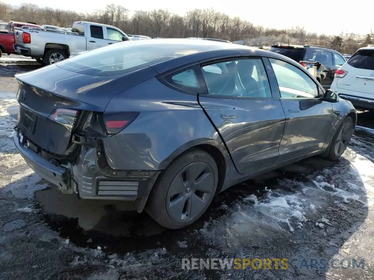 3 fotografías del automóvil dañado 5YJ3E1EA6PF680567 TESLA MODEL 3 2023