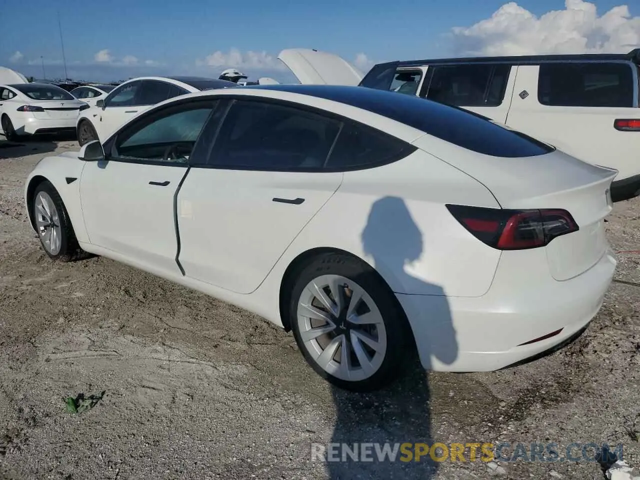 2 fotografías del automóvil dañado 5YJ3E1EA6PF691665 TESLA MODEL 3 2023