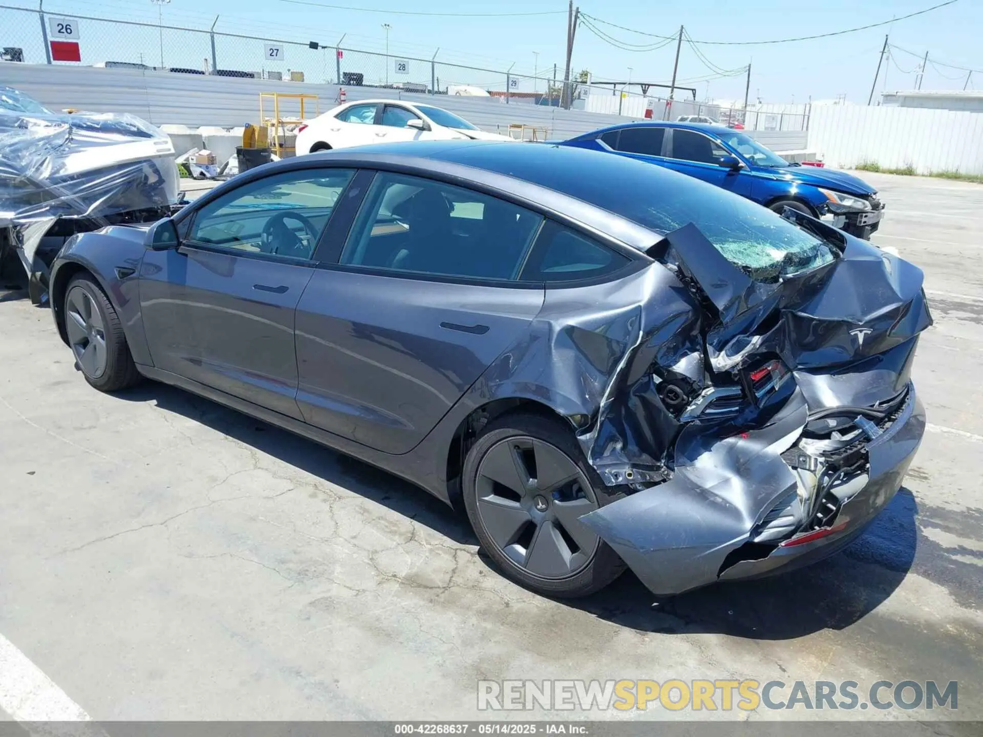3 fotografías del automóvil dañado 5YJ3E1EA6PF694419 TESLA MODEL 3 2023