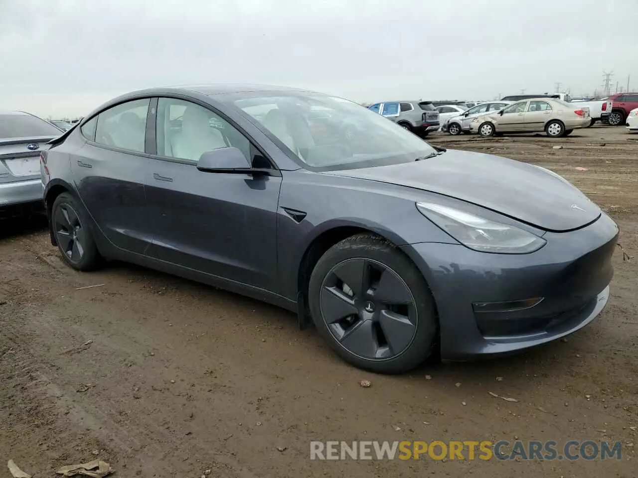 4 fotografías del automóvil dañado 5YJ3E1EA6PF696574 TESLA MODEL 3 2023