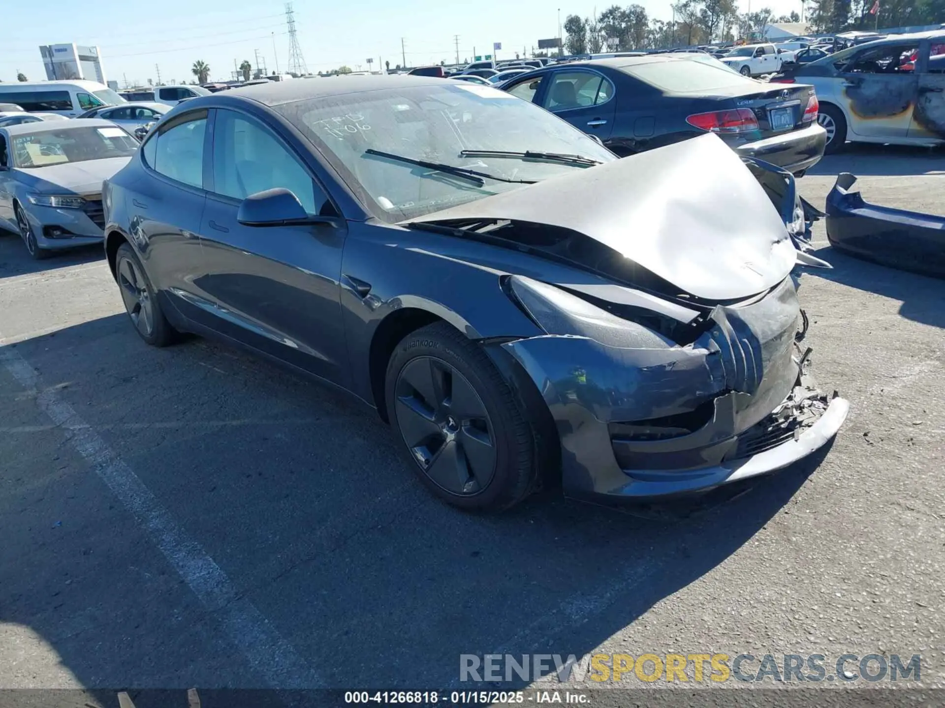 1 fotografías del automóvil dañado 5YJ3E1EA6PF698583 TESLA MODEL 3 2023