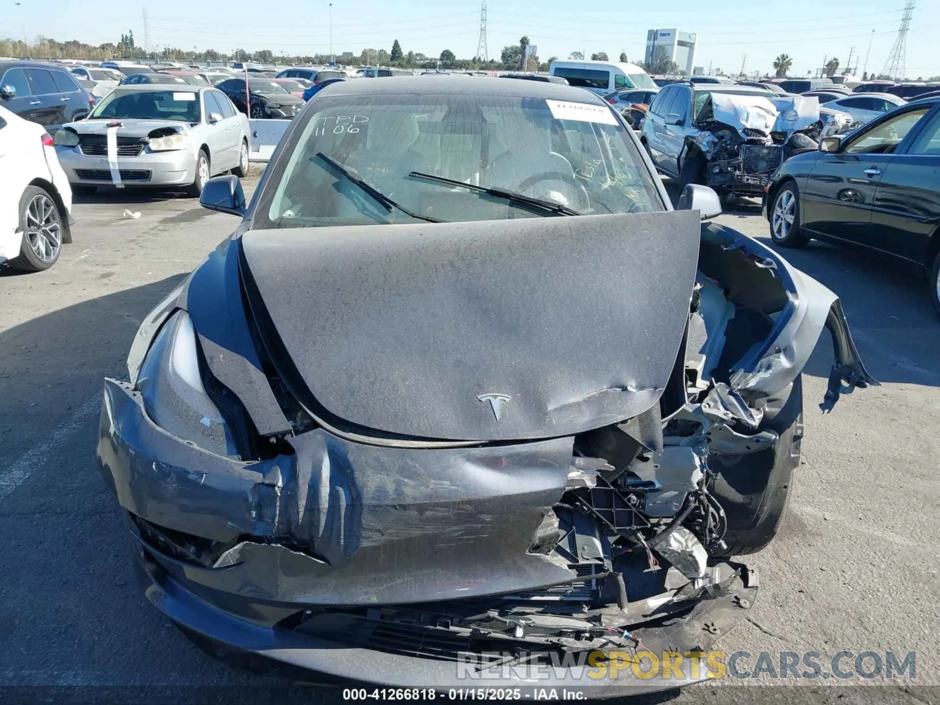 11 fotografías del automóvil dañado 5YJ3E1EA6PF698583 TESLA MODEL 3 2023