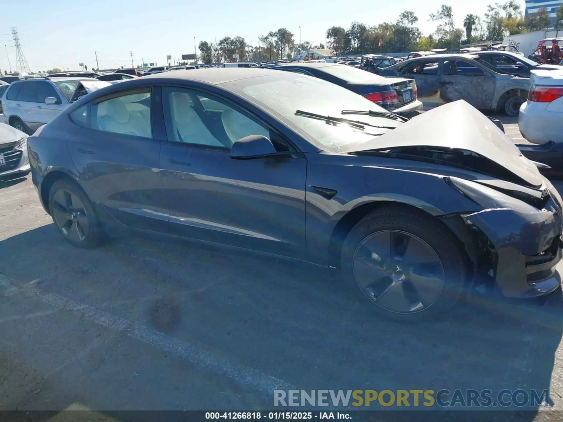 12 fotografías del automóvil dañado 5YJ3E1EA6PF698583 TESLA MODEL 3 2023