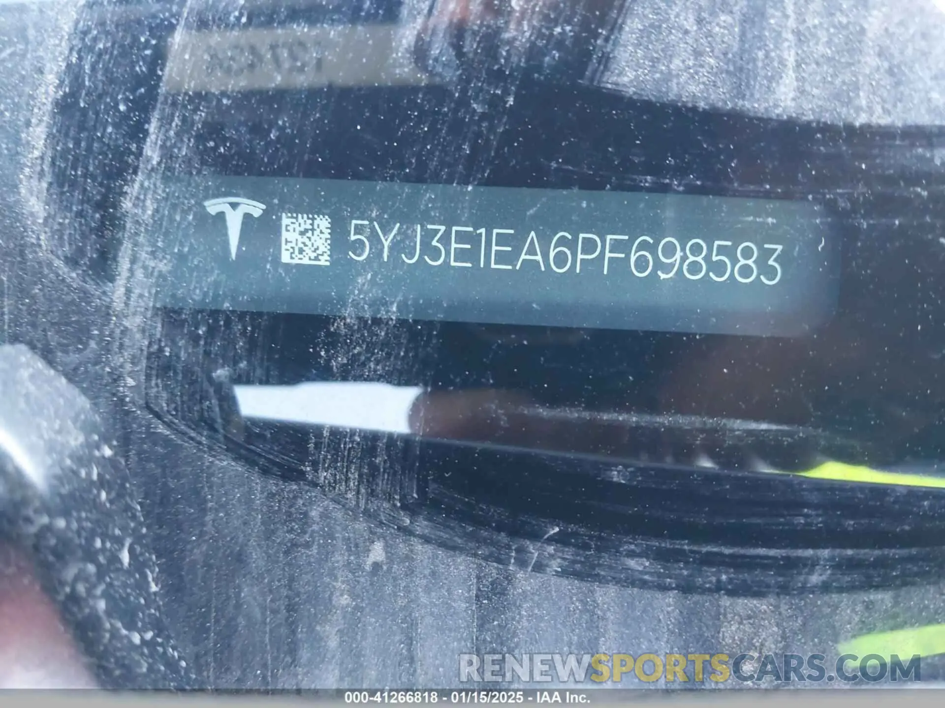 9 fotografías del automóvil dañado 5YJ3E1EA6PF698583 TESLA MODEL 3 2023
