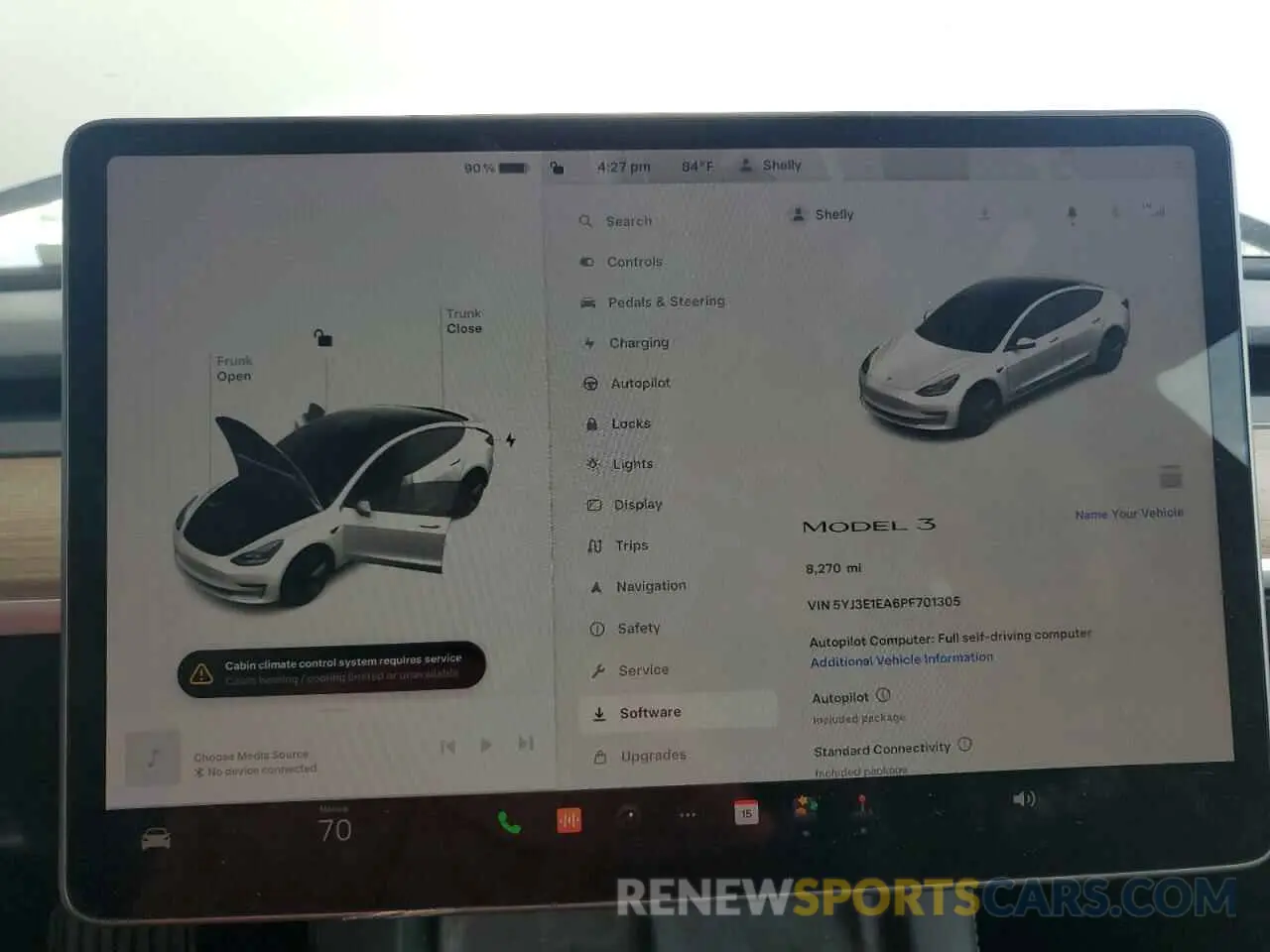 9 fotografías del automóvil dañado 5YJ3E1EA6PF701305 TESLA MODEL 3 2023
