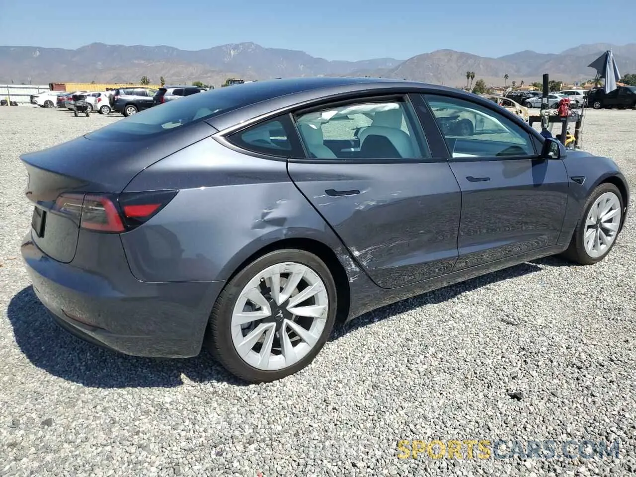 3 fotografías del automóvil dañado 5YJ3E1EA6PF713891 TESLA MODEL 3 2023