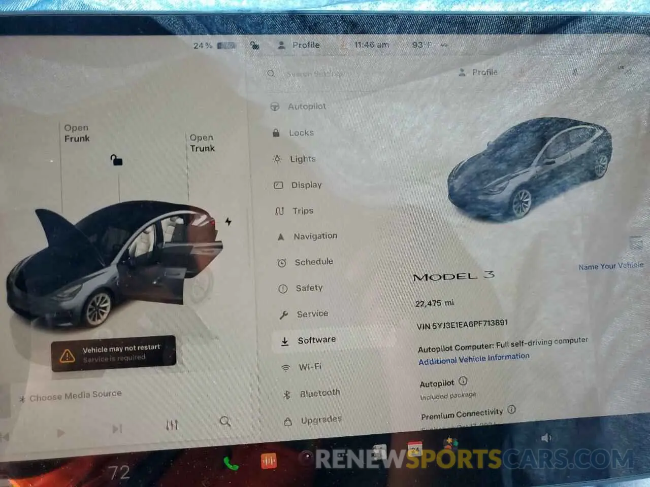 9 fotografías del automóvil dañado 5YJ3E1EA6PF713891 TESLA MODEL 3 2023