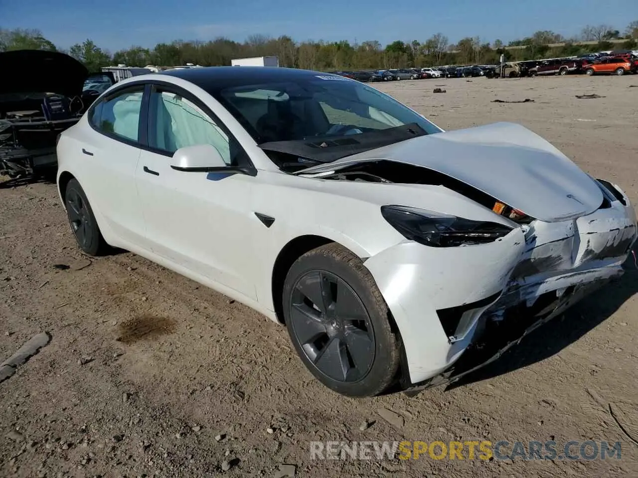 4 fotografías del automóvil dañado 5YJ3E1EA7PF393996 TESLA MODEL 3 2023