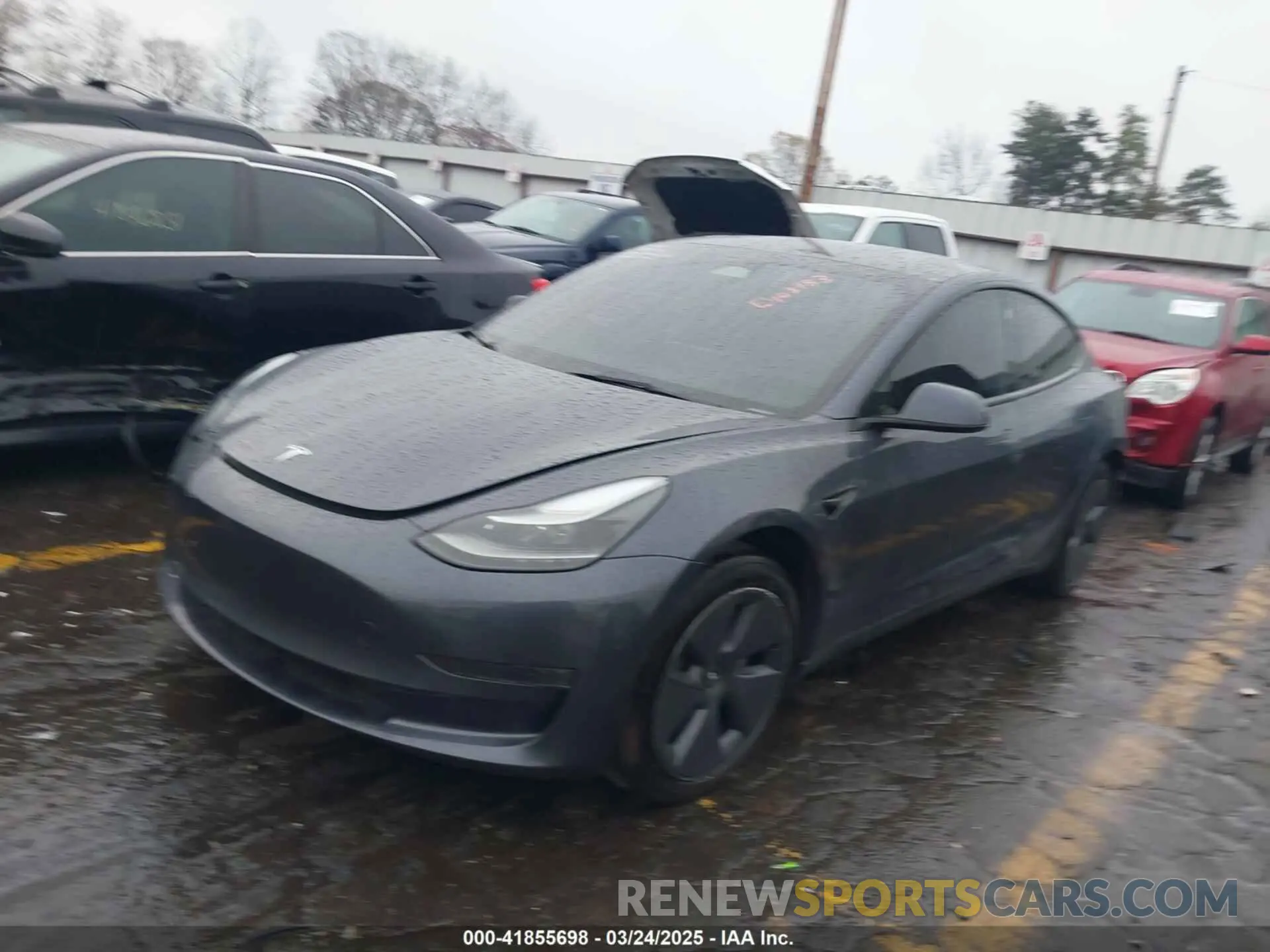 2 fotografías del automóvil dañado 5YJ3E1EA7PF403183 TESLA MODEL 3 2023
