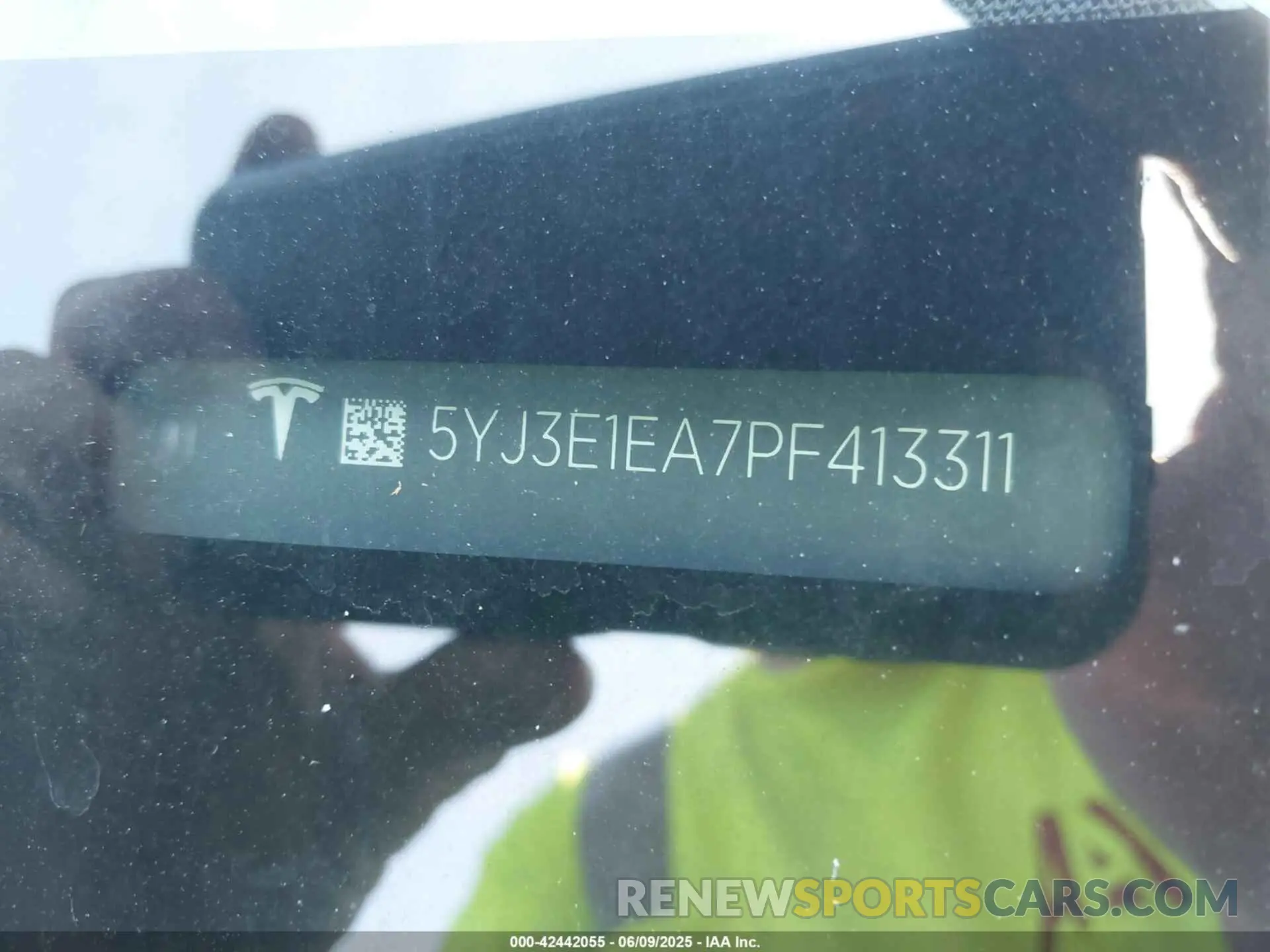 9 fotografías del automóvil dañado 5YJ3E1EA7PF413311 TESLA MODEL 3 2023