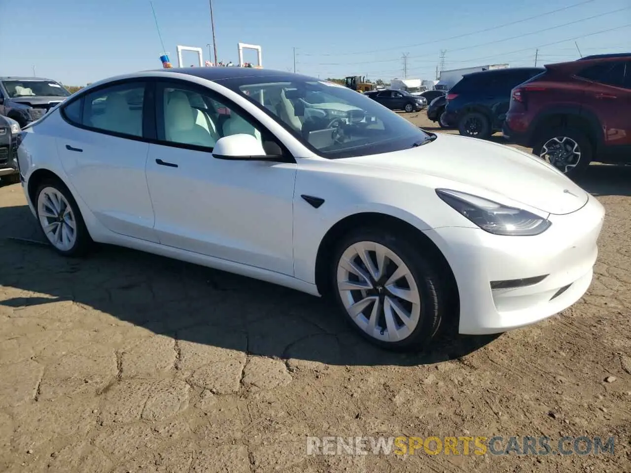 4 fotografías del automóvil dañado 5YJ3E1EA7PF414619 TESLA MODEL 3 2023