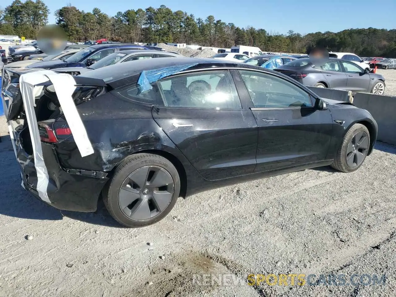 3 fotografías del automóvil dañado 5YJ3E1EA7PF437124 TESLA MODEL 3 2023