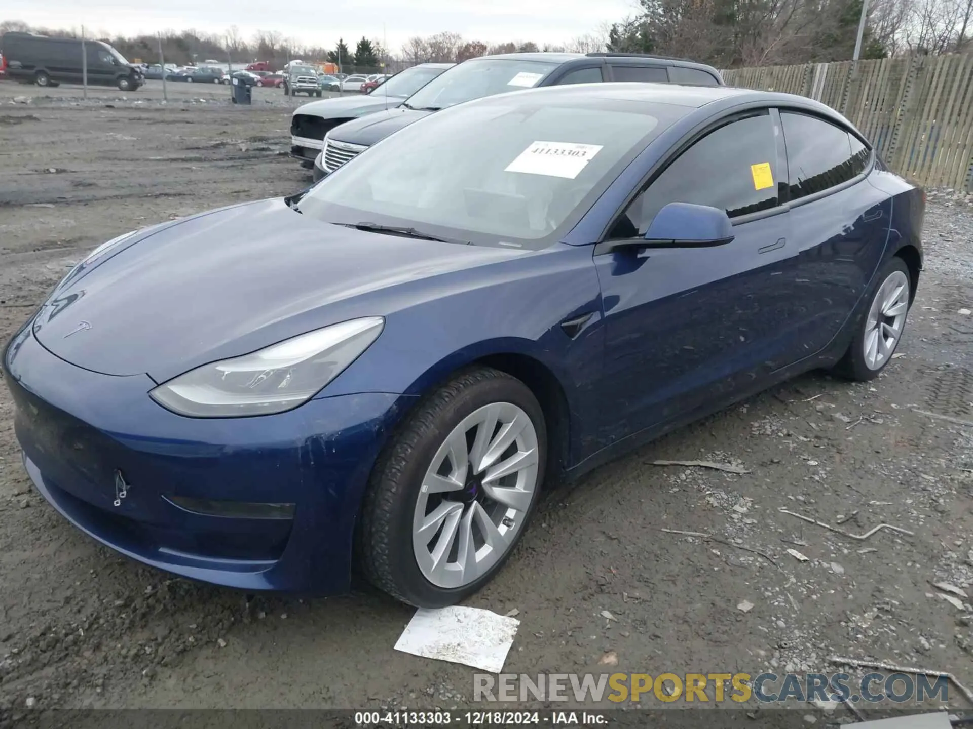 2 fotografías del automóvil dañado 5YJ3E1EA7PF446874 TESLA MODEL 3 2023