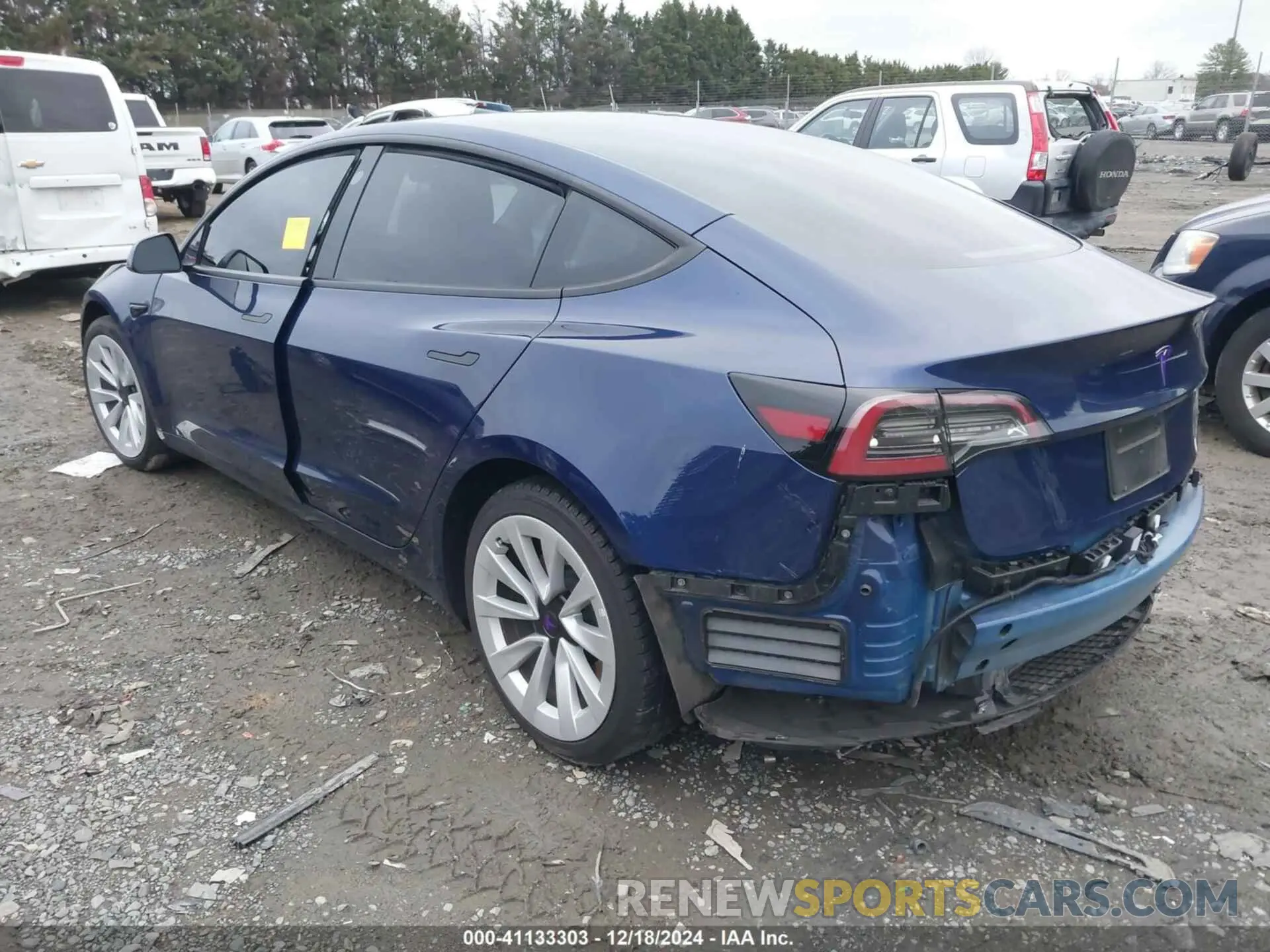 3 fotografías del automóvil dañado 5YJ3E1EA7PF446874 TESLA MODEL 3 2023