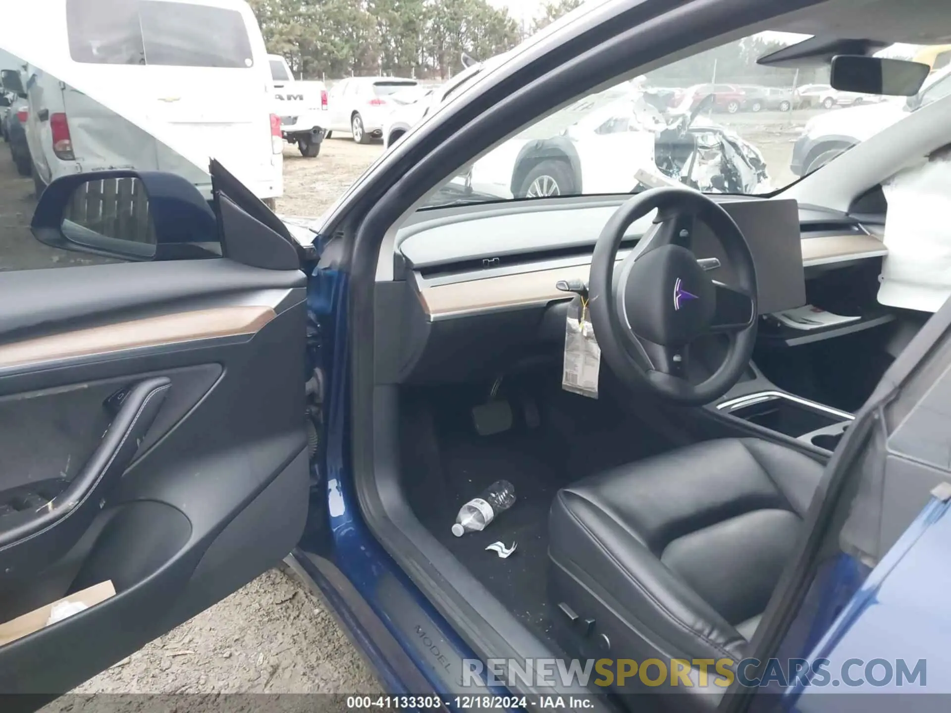 5 fotografías del automóvil dañado 5YJ3E1EA7PF446874 TESLA MODEL 3 2023