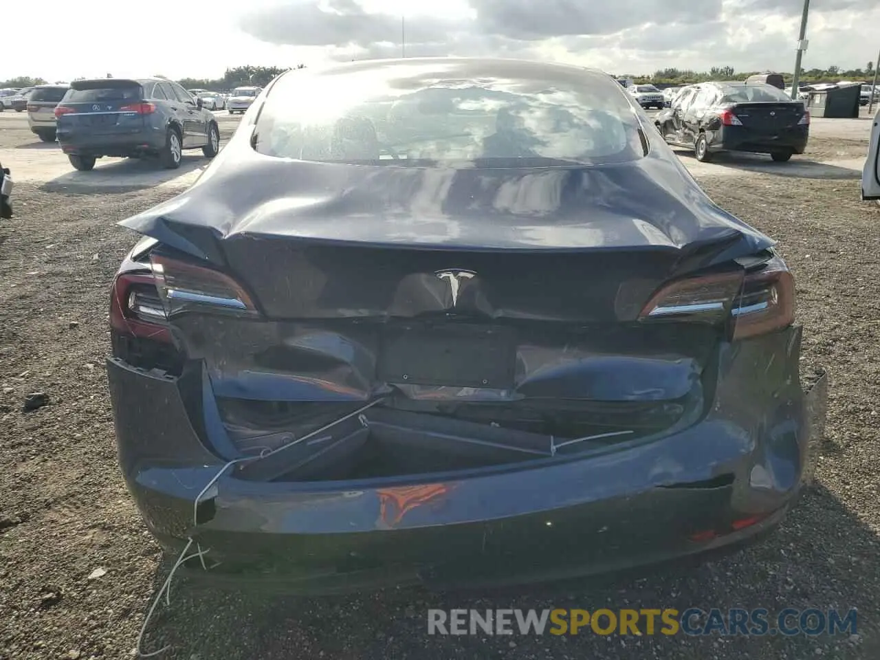 6 fotografías del automóvil dañado 5YJ3E1EA7PF449127 TESLA MODEL 3 2023