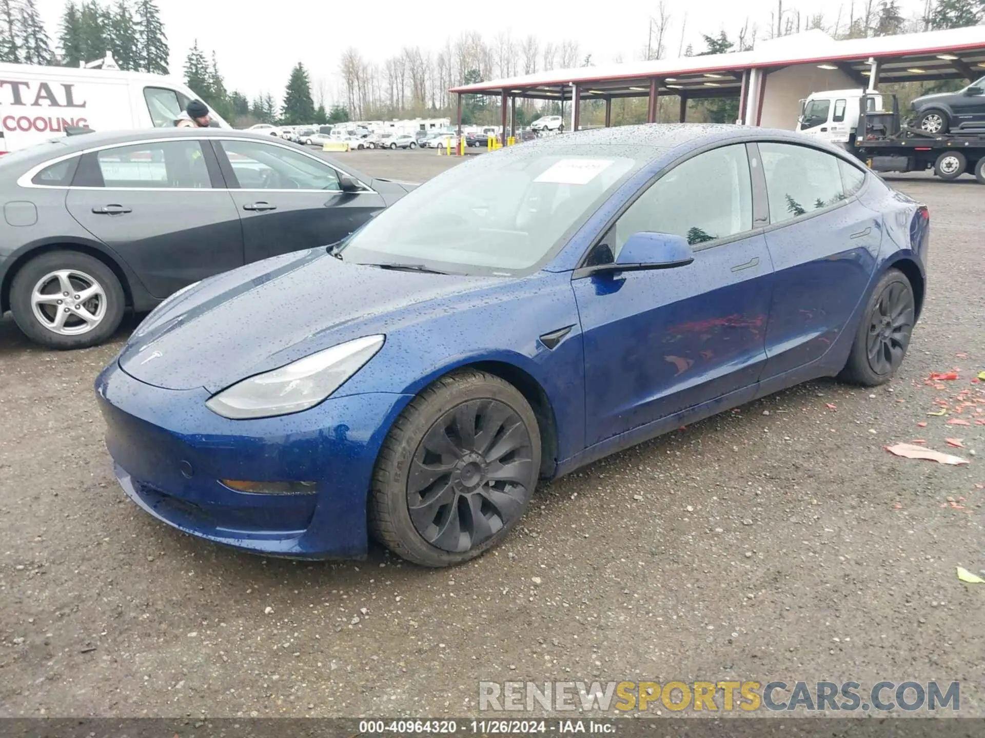 2 fotografías del automóvil dañado 5YJ3E1EA7PF449533 TESLA MODEL 3 2023
