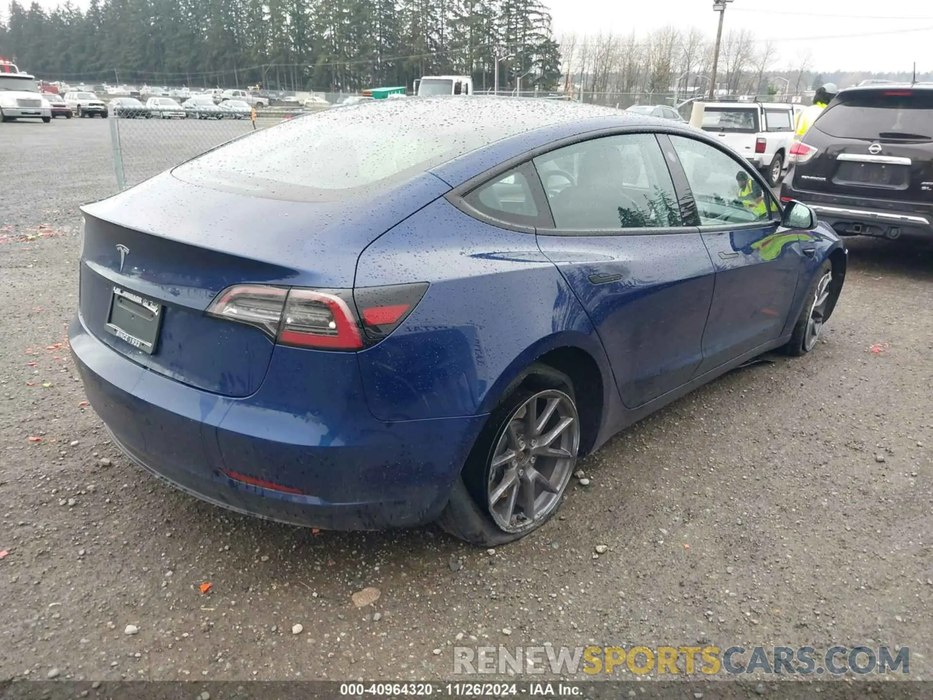 4 fotografías del automóvil dañado 5YJ3E1EA7PF449533 TESLA MODEL 3 2023