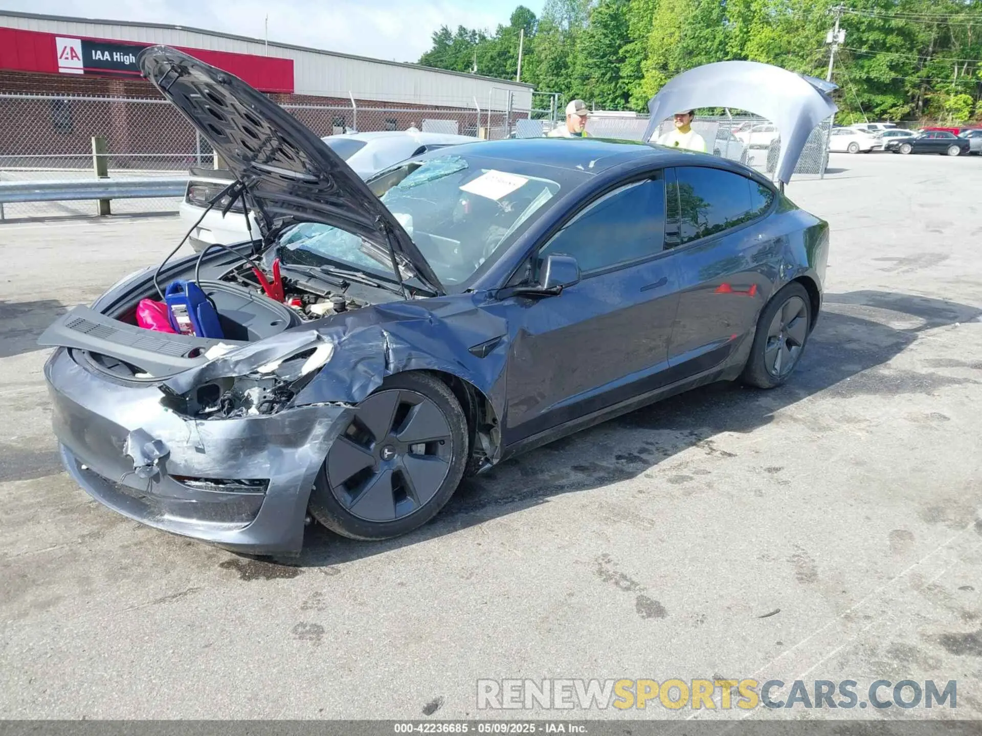 2 fotografías del automóvil dañado 5YJ3E1EA7PF457891 TESLA MODEL 3 2023