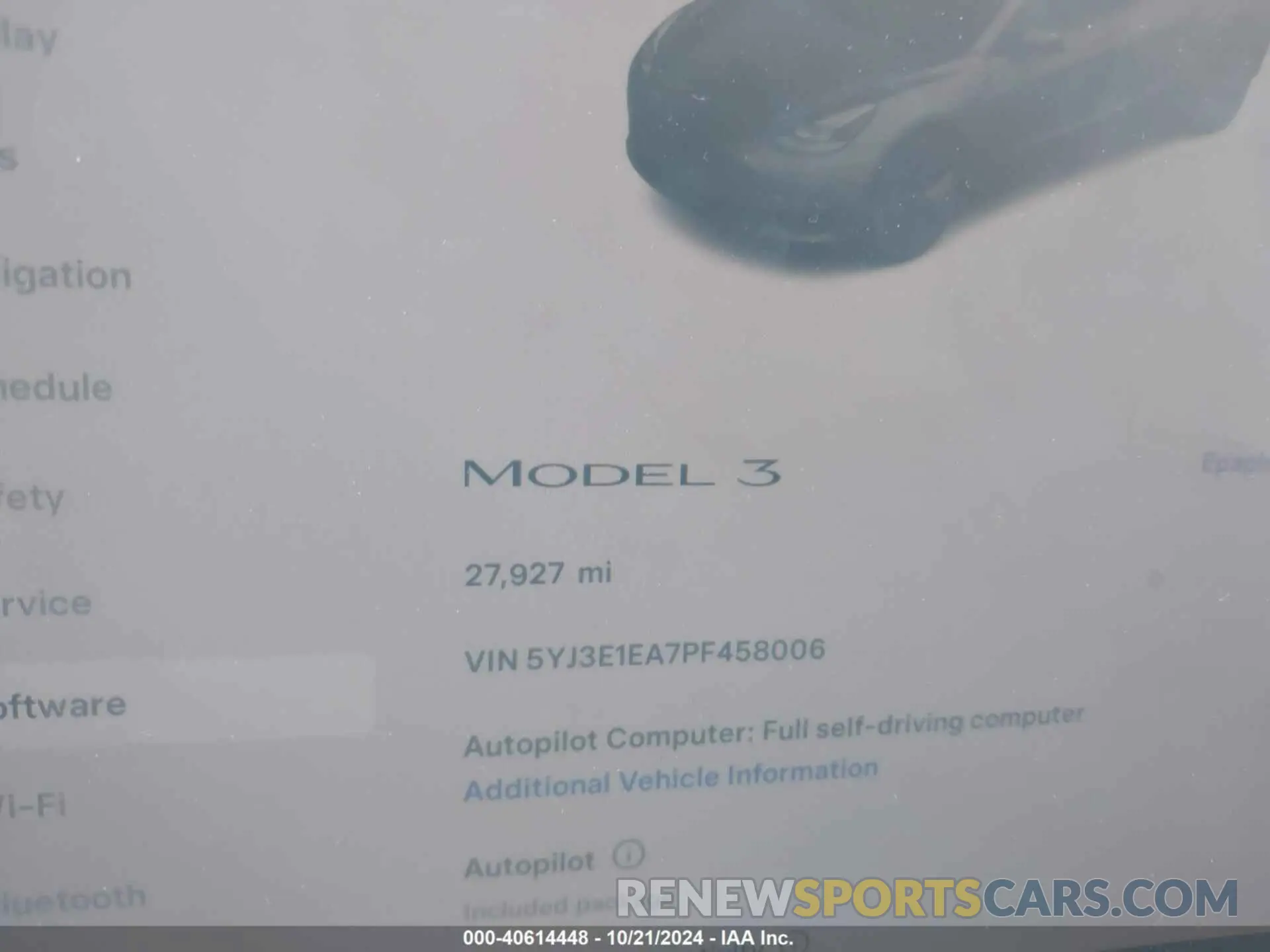 7 fotografías del automóvil dañado 5YJ3E1EA7PF458006 TESLA MODEL 3 2023