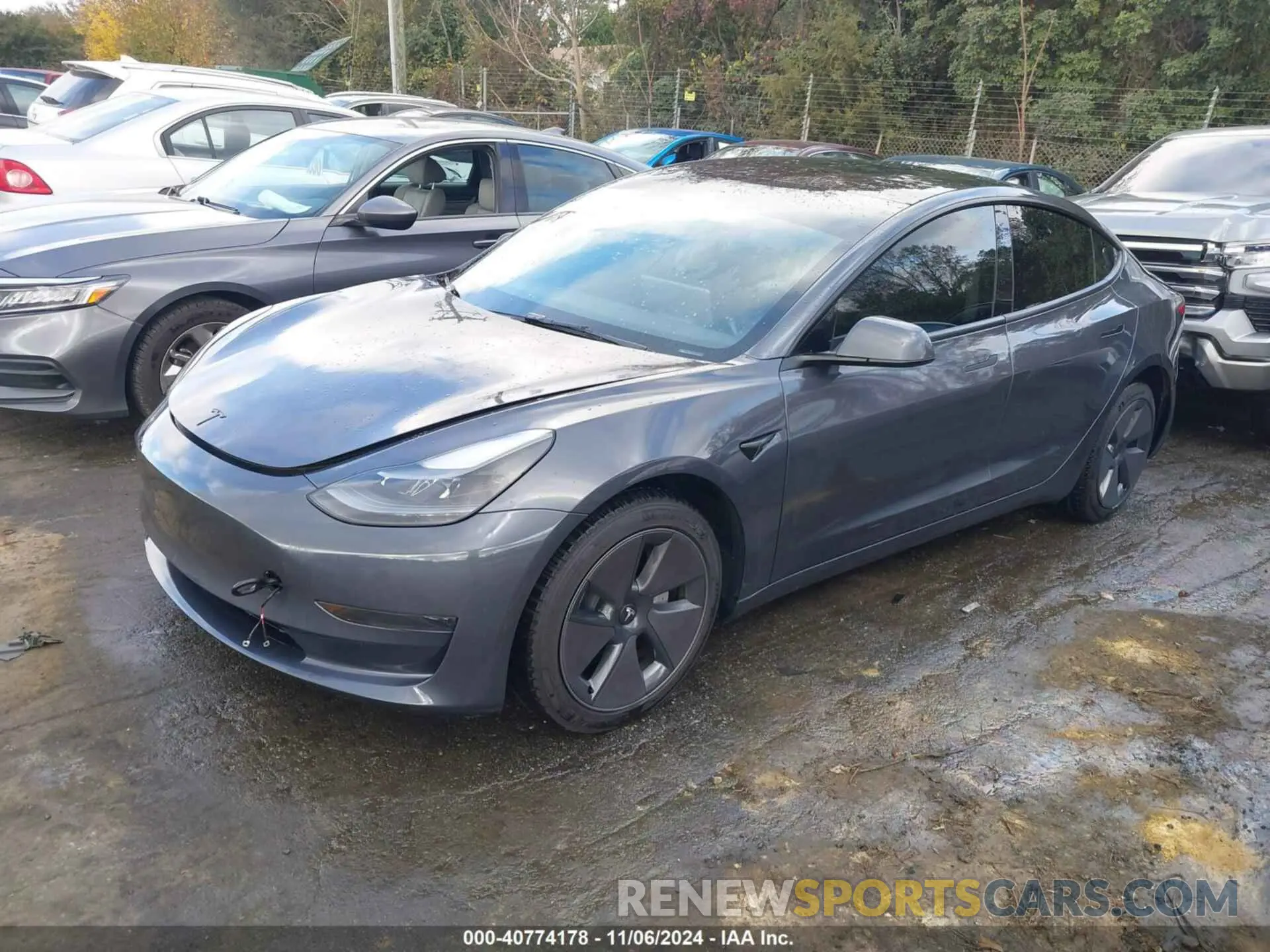 2 fotografías del automóvil dañado 5YJ3E1EA7PF483312 TESLA MODEL 3 2023