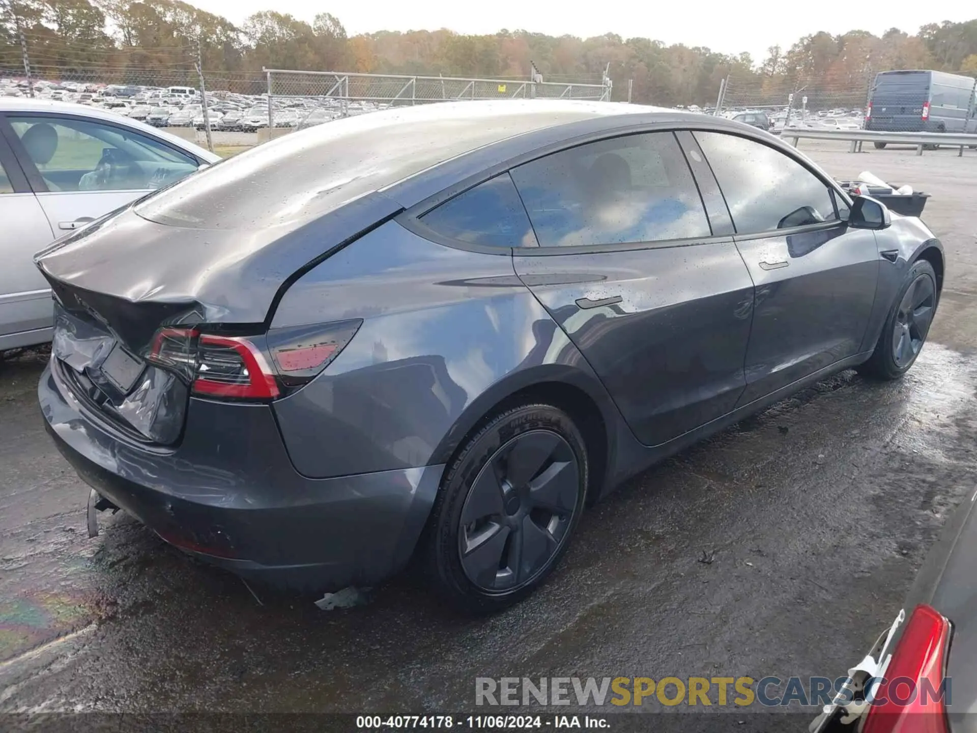 4 fotografías del automóvil dañado 5YJ3E1EA7PF483312 TESLA MODEL 3 2023