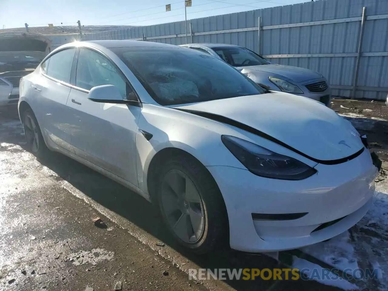 4 fotografías del automóvil dañado 5YJ3E1EA7PF491393 TESLA MODEL 3 2023