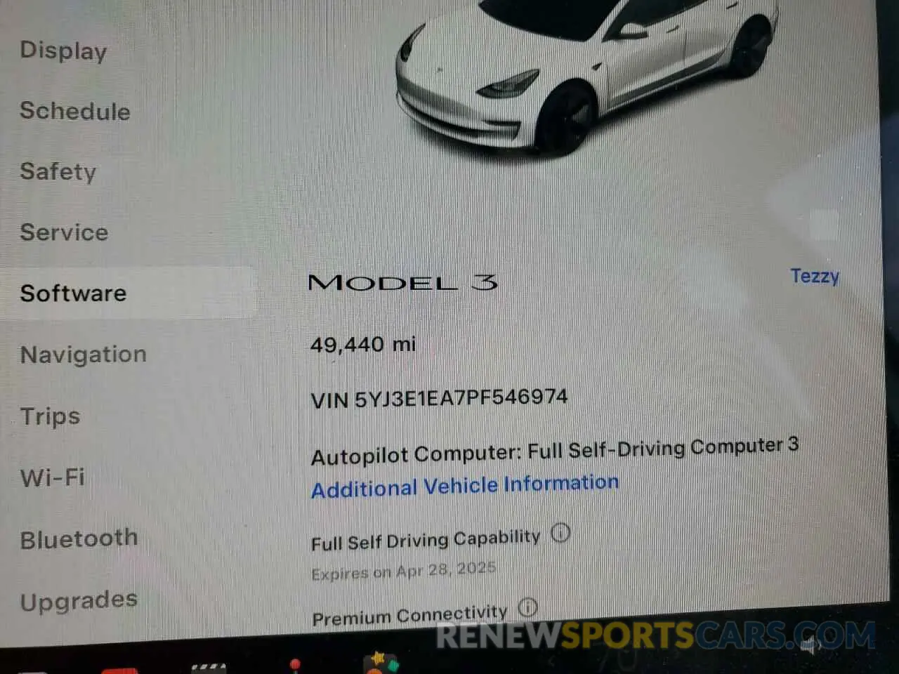 9 fotografías del automóvil dañado 5YJ3E1EA7PF546974 TESLA MODEL 3 2023