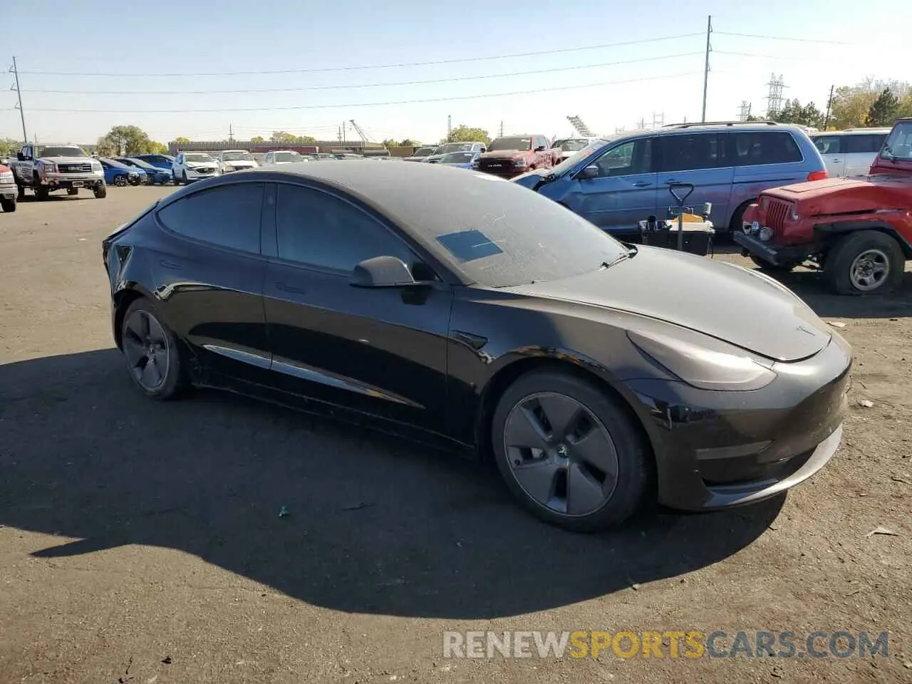 4 fotografías del automóvil dañado 5YJ3E1EA7PF555870 TESLA MODEL 3 2023