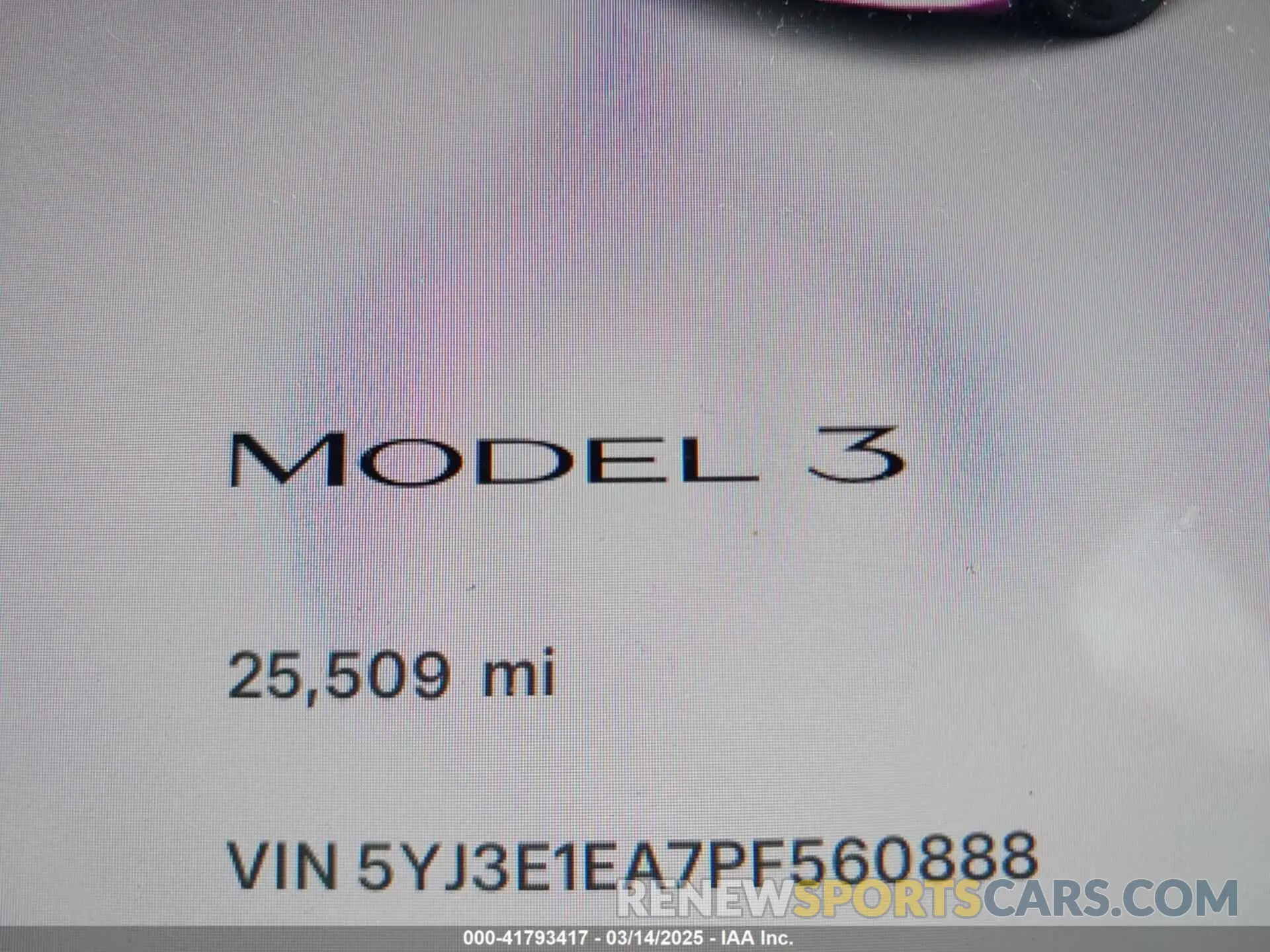 16 fotografías del automóvil dañado 5YJ3E1EA7PF560888 TESLA MODEL 3 2023