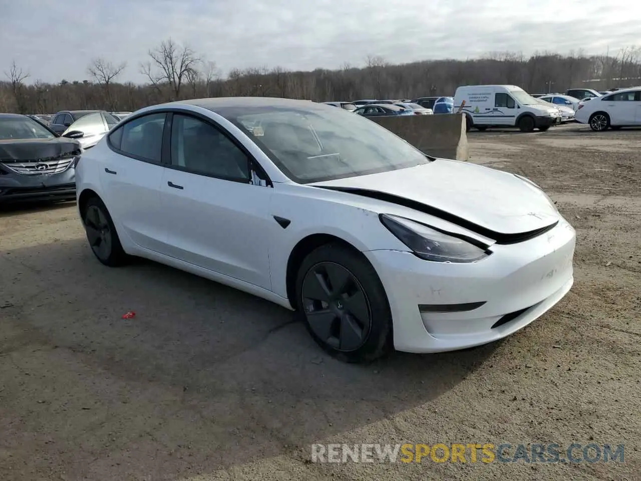 4 fotografías del automóvil dañado 5YJ3E1EA7PF561815 TESLA MODEL 3 2023
