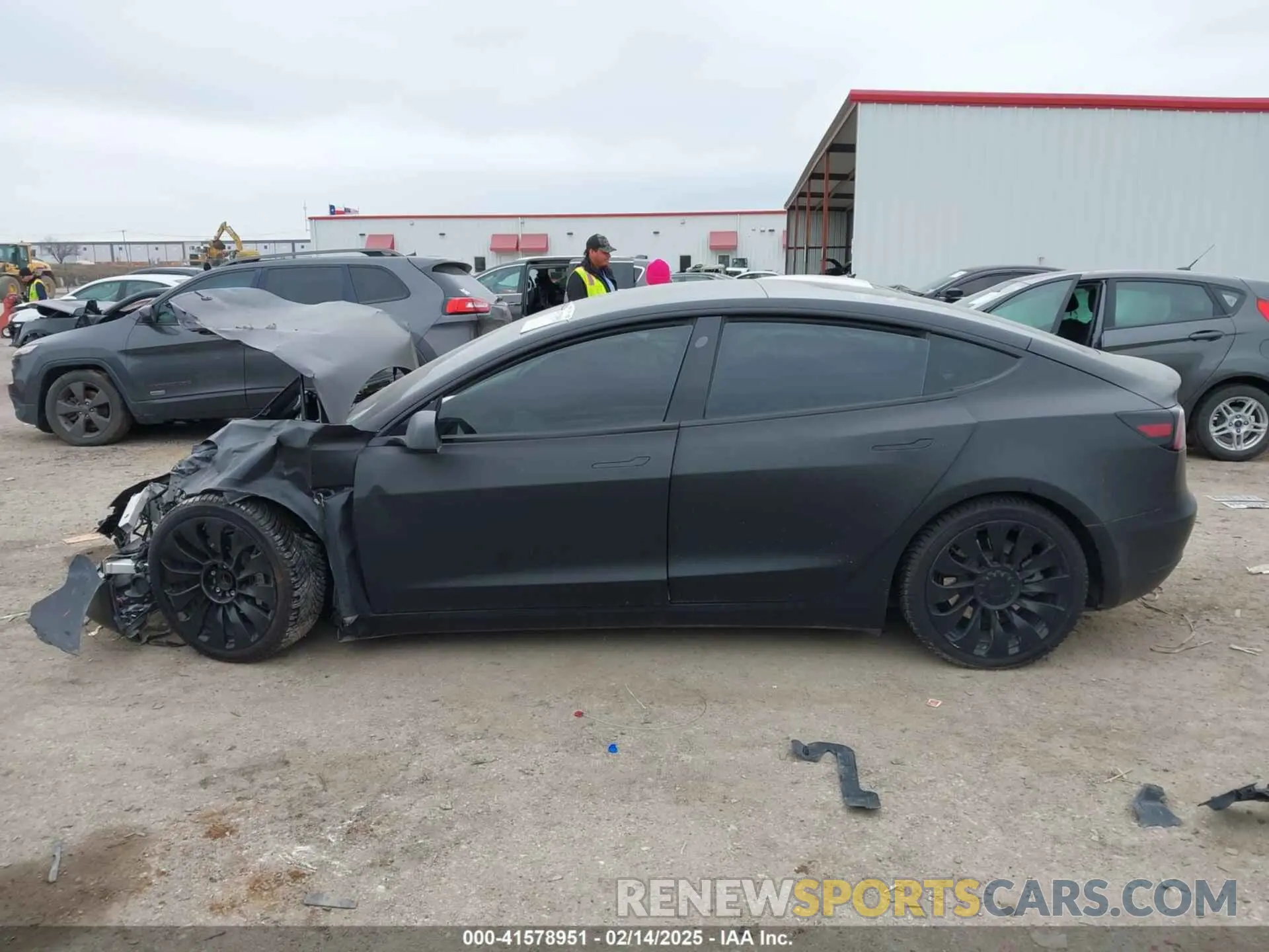 14 fotografías del automóvil dañado 5YJ3E1EA7PF563550 TESLA MODEL 3 2023