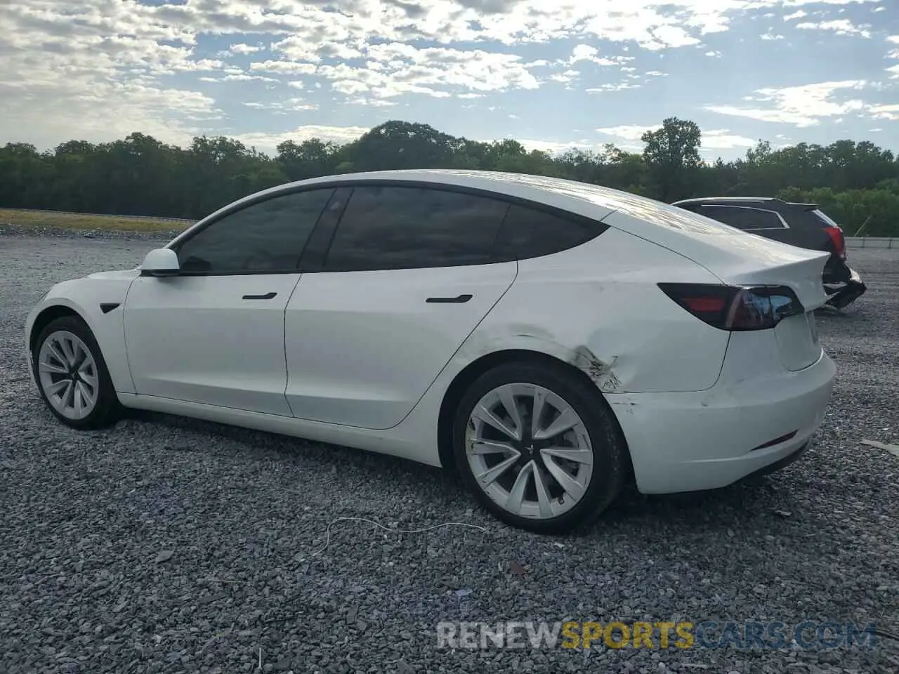 2 fotografías del automóvil dañado 5YJ3E1EA7PF573852 TESLA MODEL 3 2023