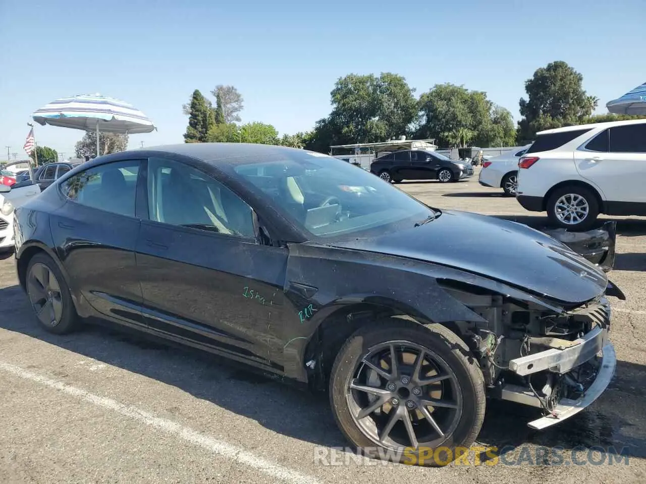 4 fotografías del automóvil dañado 5YJ3E1EA7PF576816 TESLA MODEL 3 2023