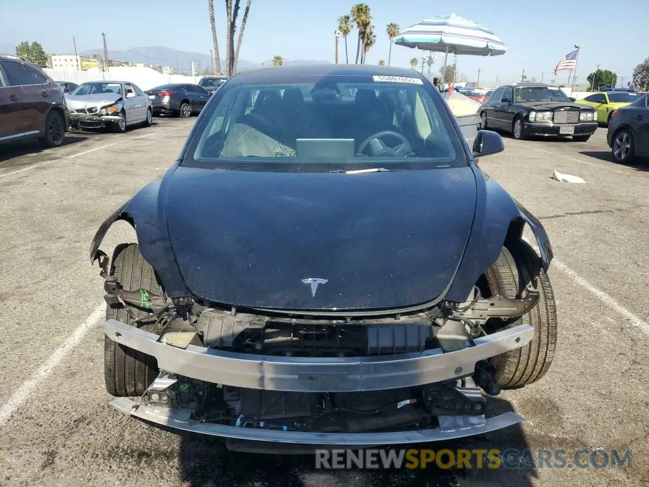 5 fotografías del automóvil dañado 5YJ3E1EA7PF576816 TESLA MODEL 3 2023