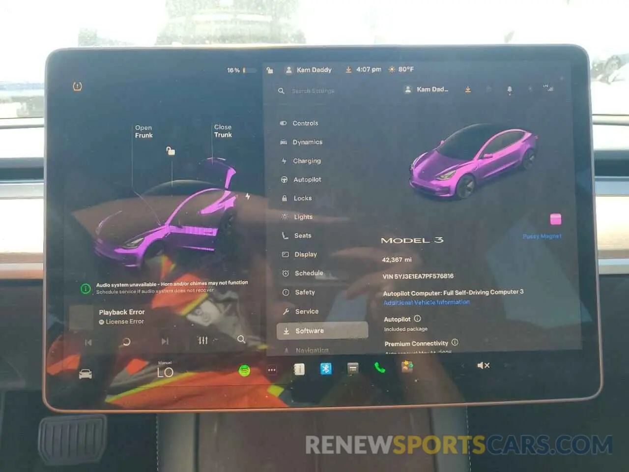 9 fotografías del automóvil dañado 5YJ3E1EA7PF576816 TESLA MODEL 3 2023