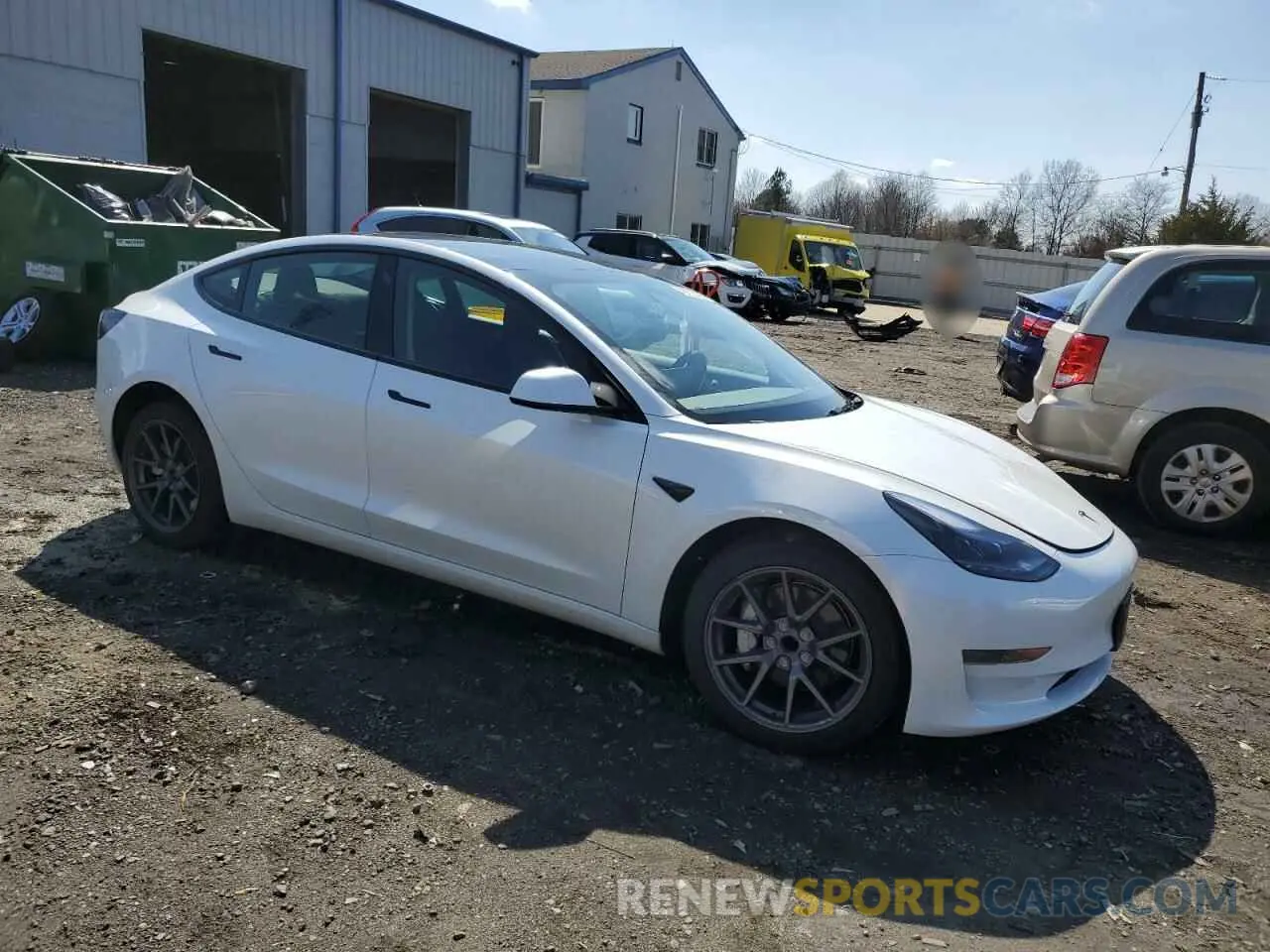 4 fotografías del automóvil dañado 5YJ3E1EA7PF578100 TESLA MODEL 3 2023