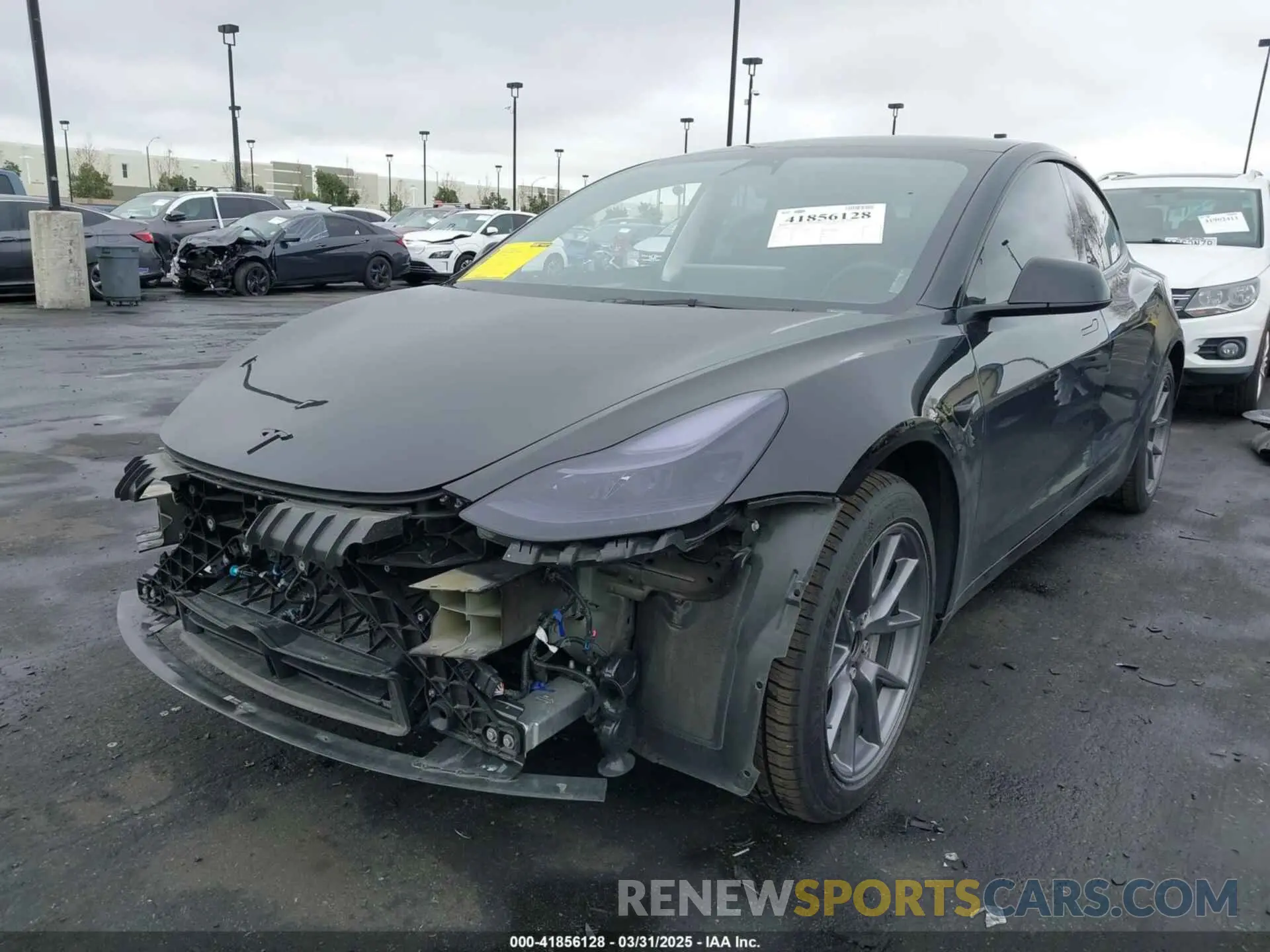 2 fotografías del automóvil dañado 5YJ3E1EA7PF587427 TESLA MODEL 3 2023