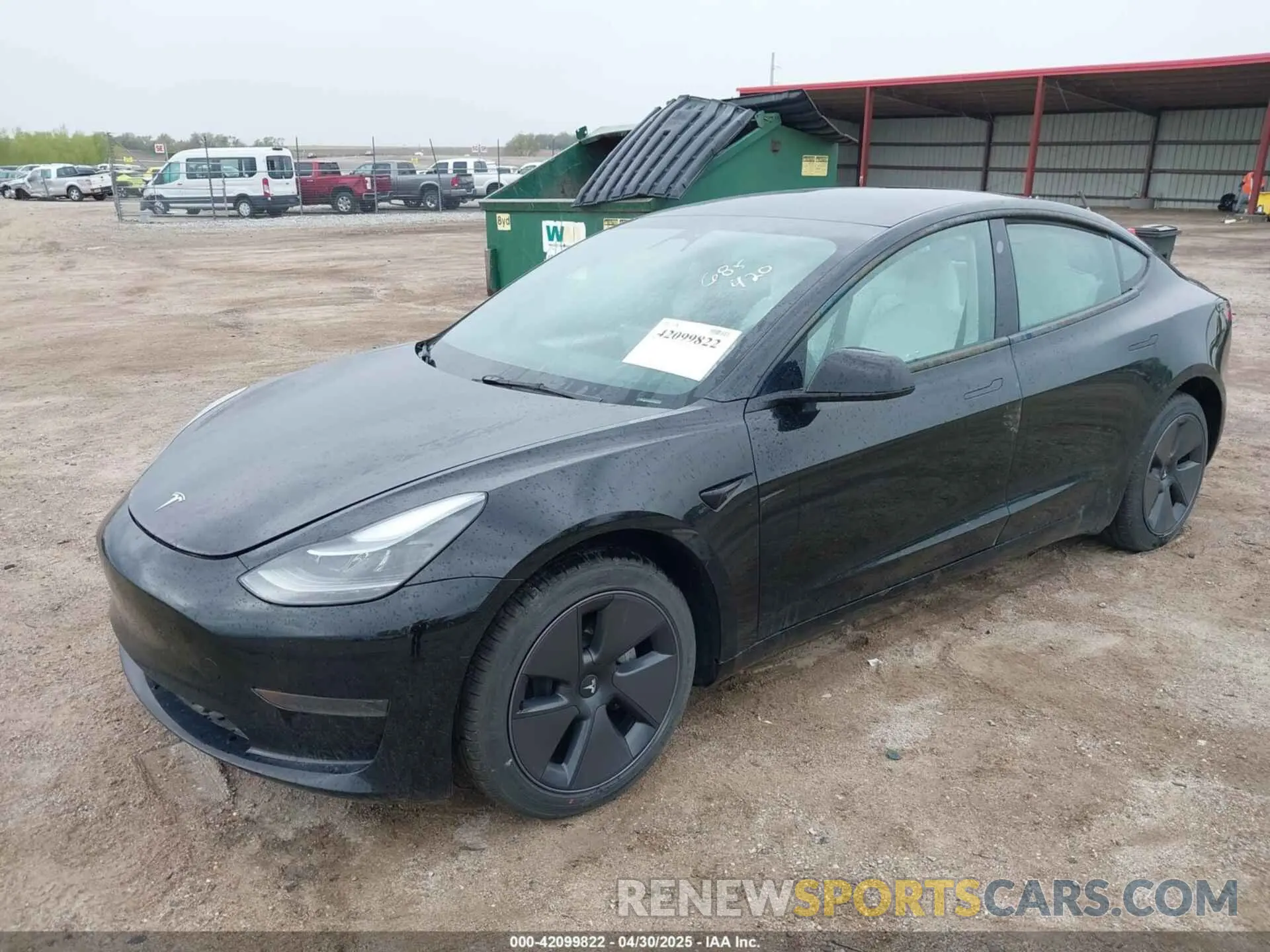 2 fotografías del automóvil dañado 5YJ3E1EA7PF593731 TESLA MODEL 3 2023