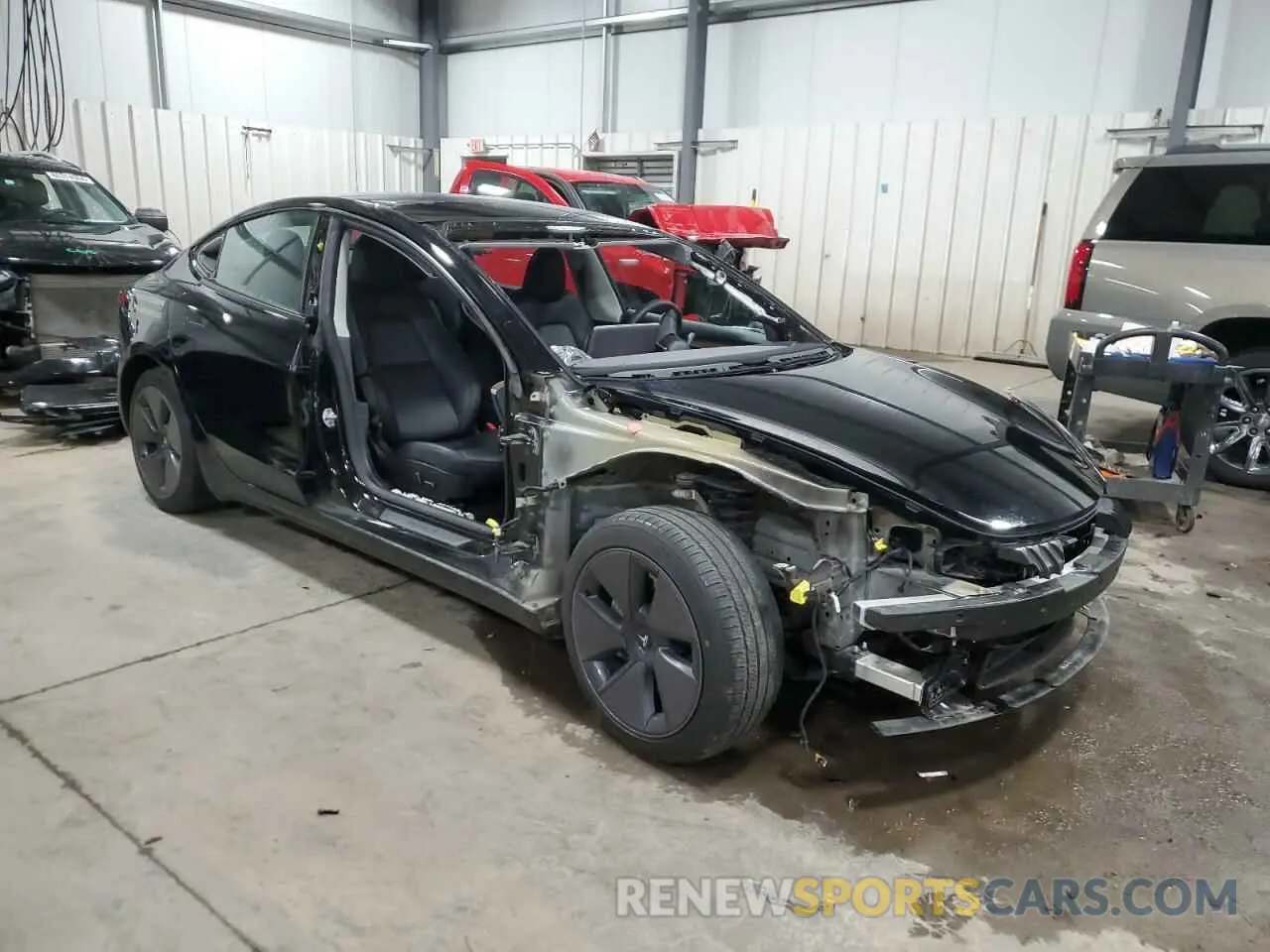 4 fotografías del automóvil dañado 5YJ3E1EA7PF604646 TESLA MODEL 3 2023