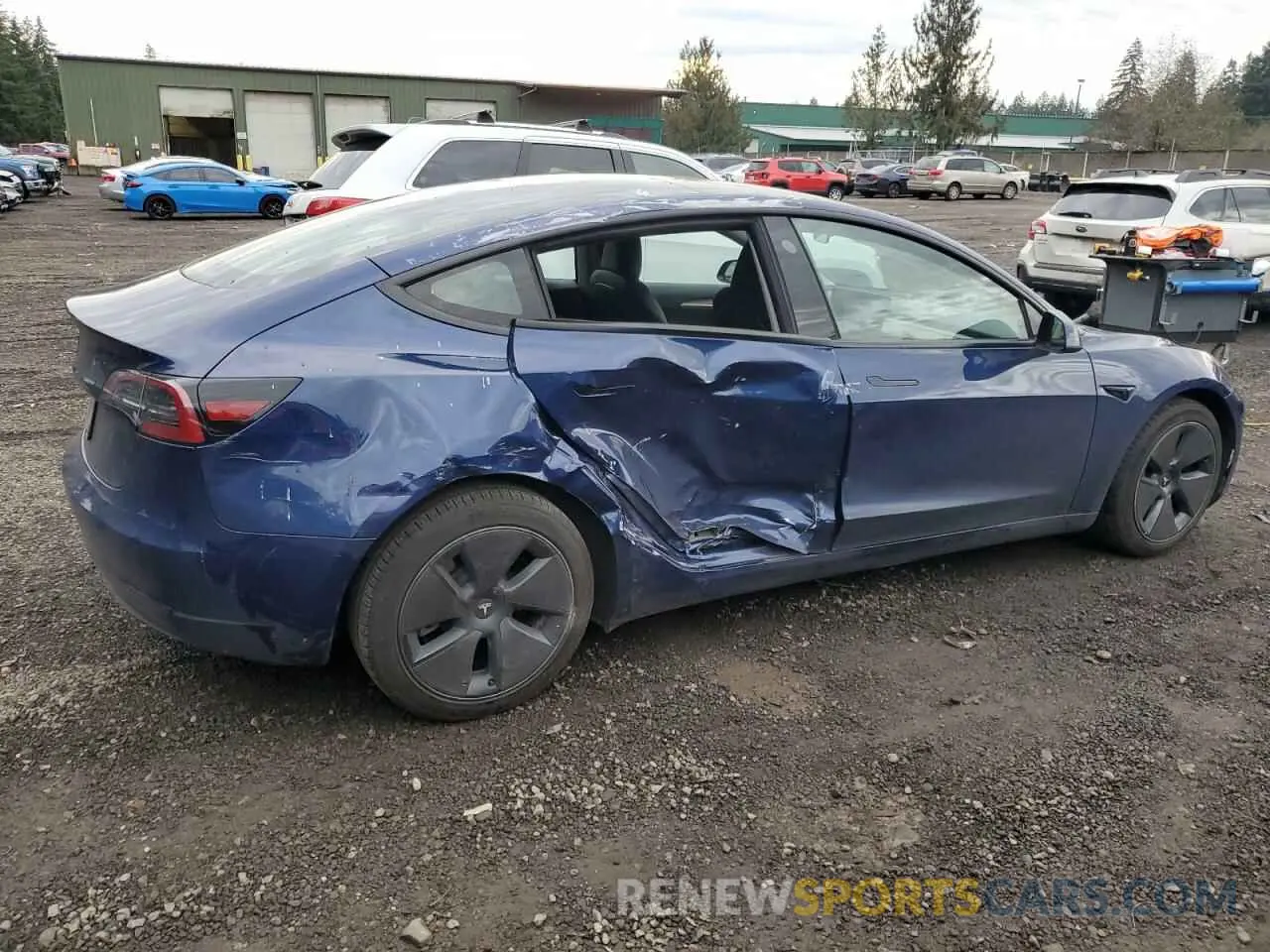 3 fotografías del automóvil dañado 5YJ3E1EA7PF610110 TESLA MODEL 3 2023