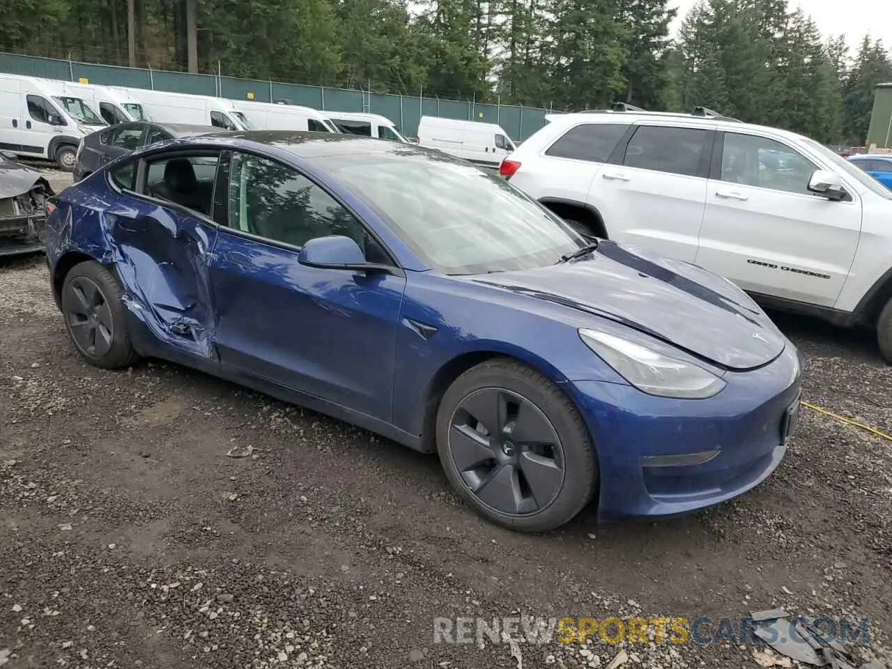 4 fotografías del automóvil dañado 5YJ3E1EA7PF610110 TESLA MODEL 3 2023