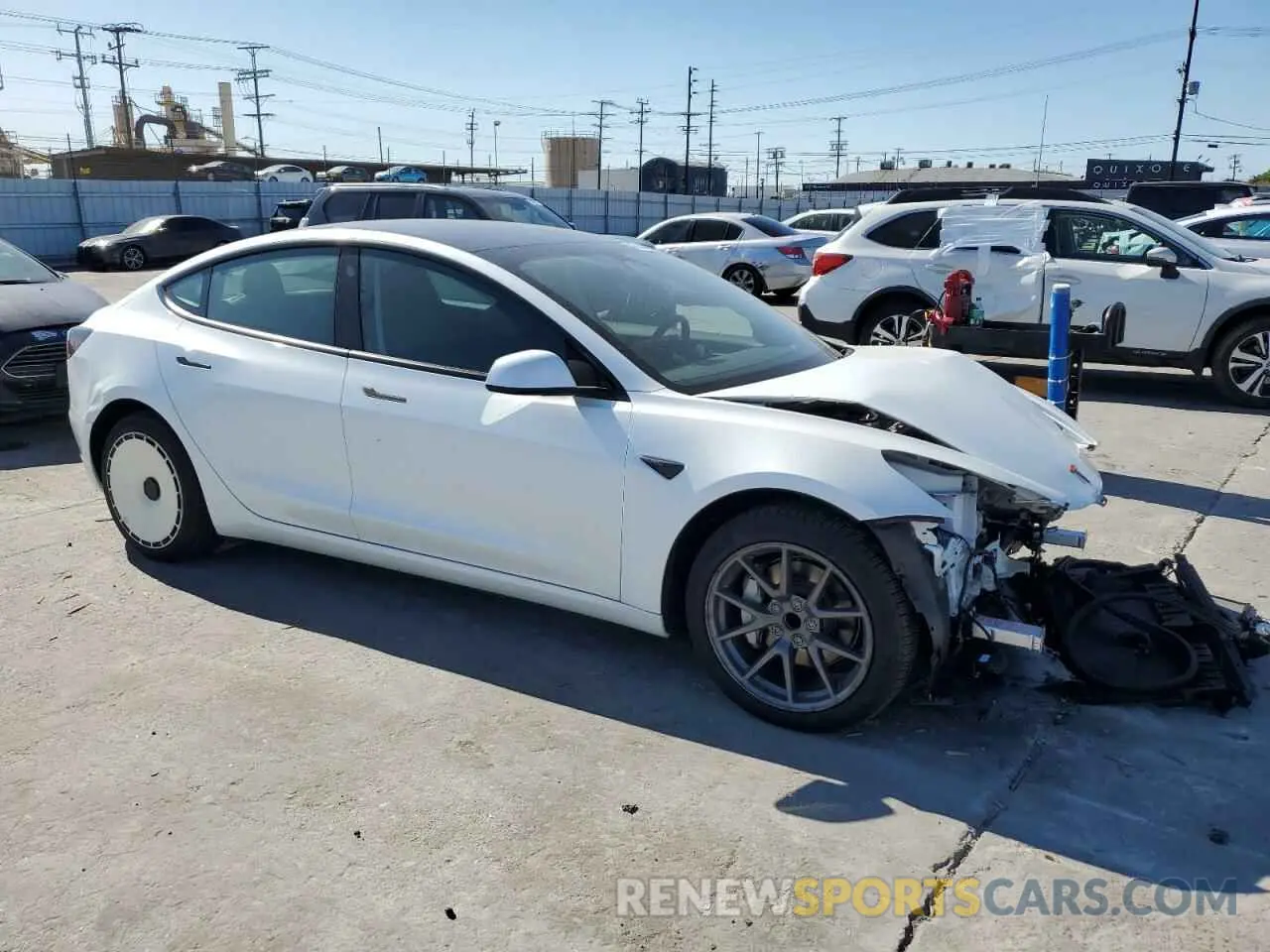 4 fotografías del automóvil dañado 5YJ3E1EA7PF612018 TESLA MODEL 3 2023