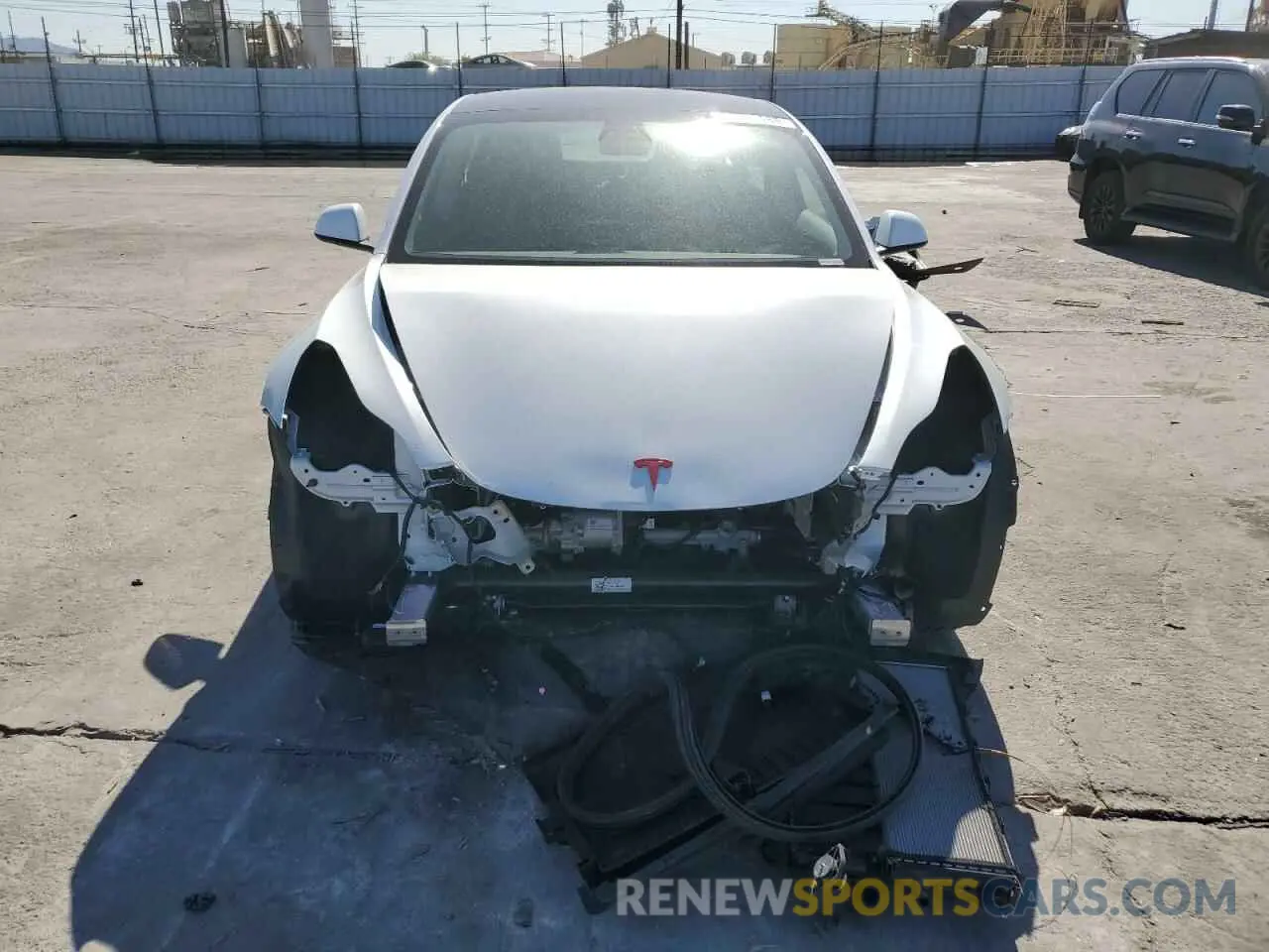 5 fotografías del automóvil dañado 5YJ3E1EA7PF612018 TESLA MODEL 3 2023