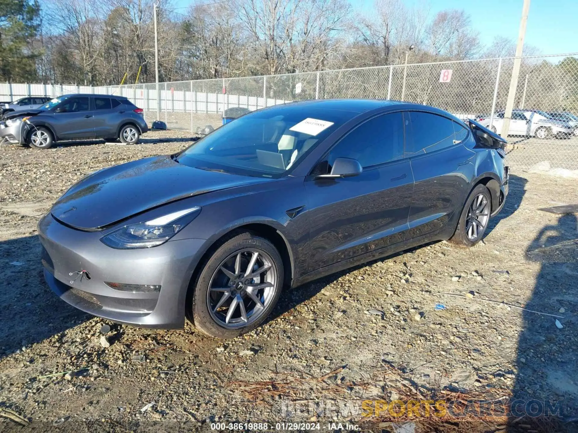2 fotografías del automóvil dañado 5YJ3E1EA7PF637839 TESLA MODEL 3 2023