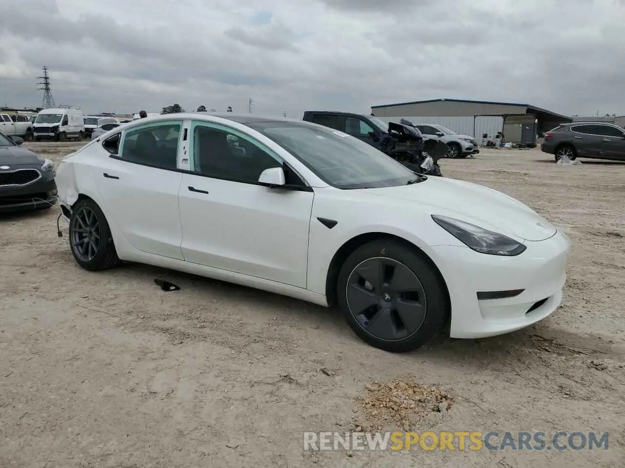 4 fotografías del automóvil dañado 5YJ3E1EA7PF666077 TESLA MODEL 3 2023