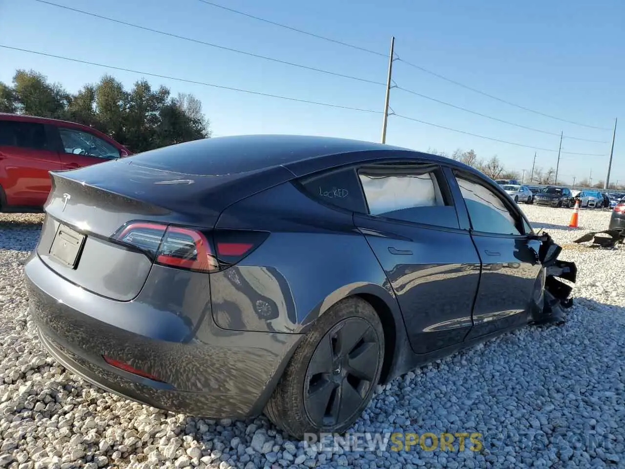 3 fotografías del automóvil dañado 5YJ3E1EA7PF668587 TESLA MODEL 3 2023