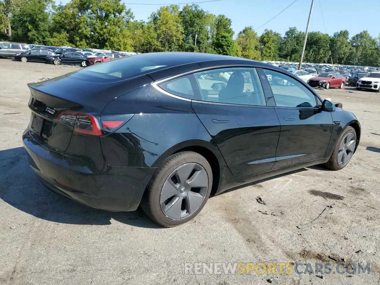 3 fotografías del automóvil dañado 5YJ3E1EA7PF677628 TESLA MODEL 3 2023